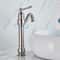 Nickel Brushed Bathroom Sink Faucet Single Handle Swivel Spout Basin Mixer Tap Deck Mounted Bath Ba 2