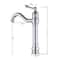 Nickel Brushed Bathroom Sink Faucet Single Handle Swivel Spout Basin Mixer Tap Deck Mounted Bath Ba 3