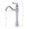 Nickel Brushed Bathroom Sink Faucet Single Handle Swivel Spout Basin Mixer Tap Deck Mounted Bath Ba 3