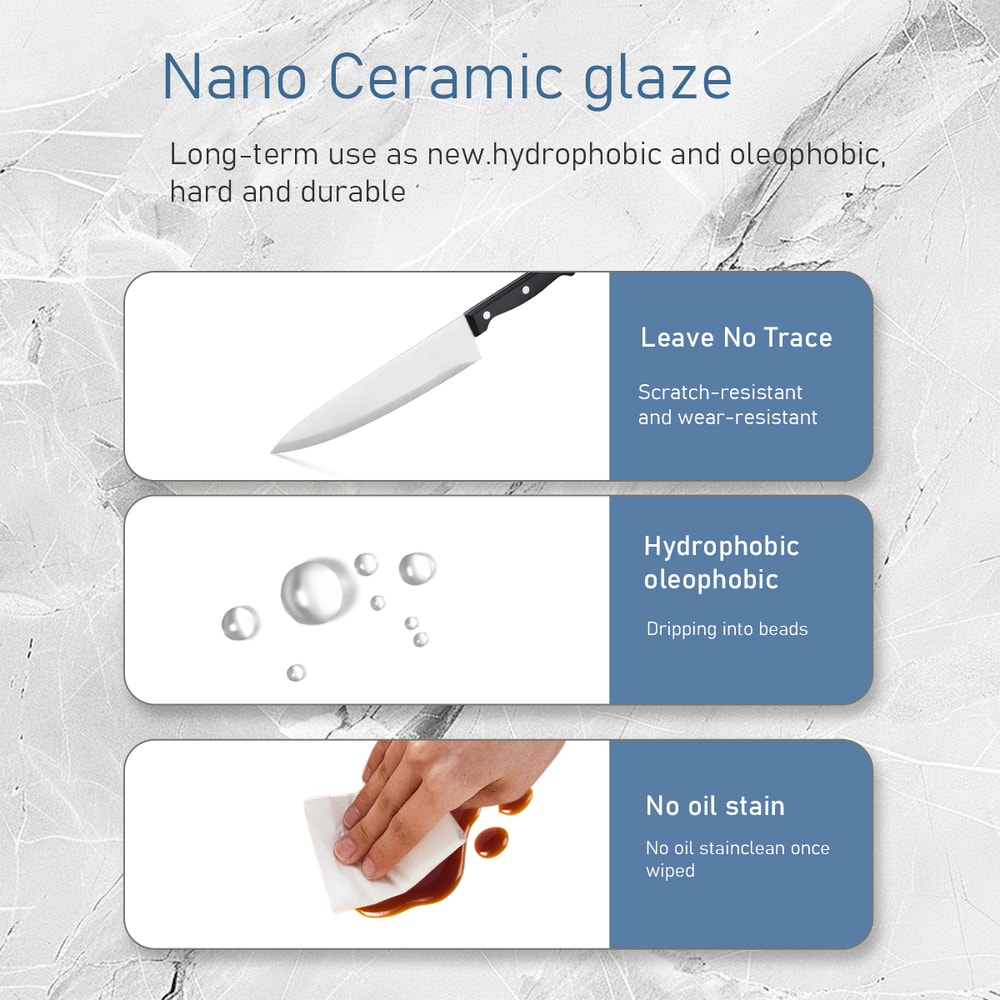 White Nano Stainless Steel Kitchen Sink Faucet Set With Double Waterfall And Digital Display 4