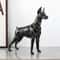 Creative Painted Graffiti Doberman Dog Statue Unique Home Entrance And Office Decor Resin Craft For 5