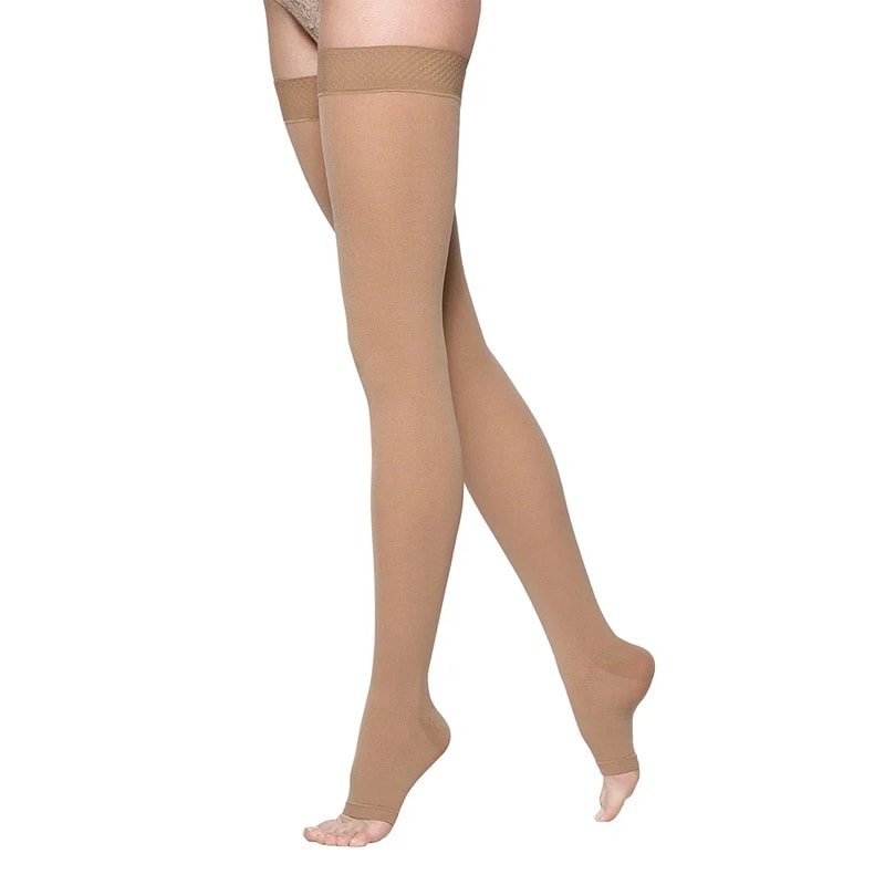 Thigh High Compression Socks For Men Ideal For Medical Nursing Hiking Varicose Veins Travel Flight 6