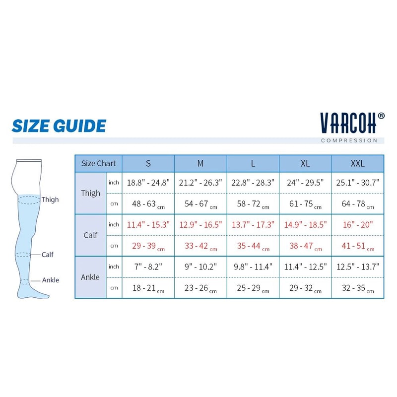 Thigh High Compression Socks For Men Ideal For Medical Nursing Hiking Varicose Veins Travel Flight 4