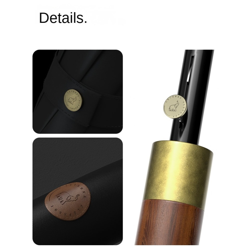 Large Windproof Golf Umbrella With Wooden Handle Japanese Style Rain Umbrella For Men Women 5