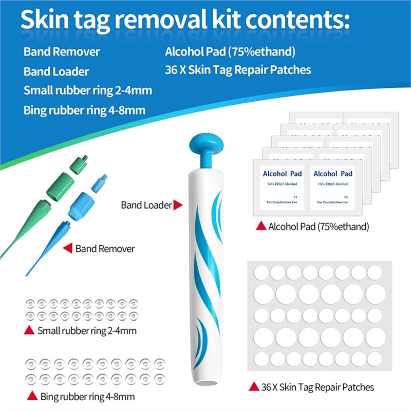 Professional Auto Skin Tag Remover Device, Standard & Micro Kit for Warts, Moles, and Face Care