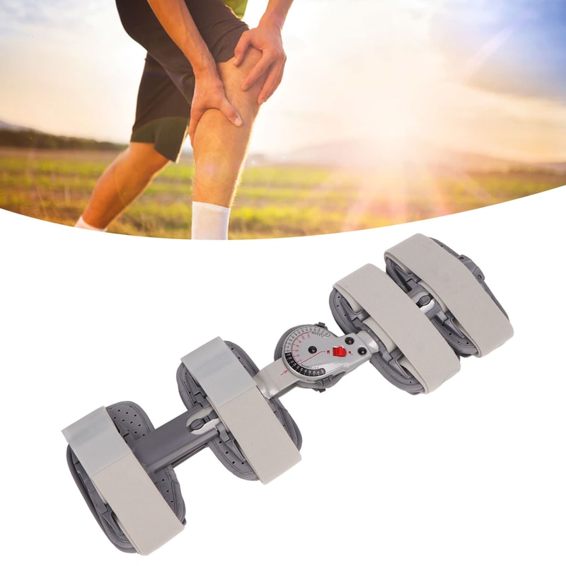 Hinged Knee Brace Stabilizer for Injury Support, Recovery Orthopedic Rehab Post-Op