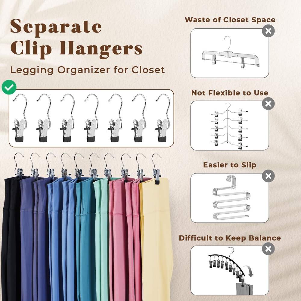 Stainless Steel Clothespins with Hook, Durable Laundry Organizer Clips for Efficient Clothes Management