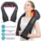 Heated Neck And Shoulder Massager Deep Kneading Electric Massage Pillow For Neck Waist And Leg Reli 0