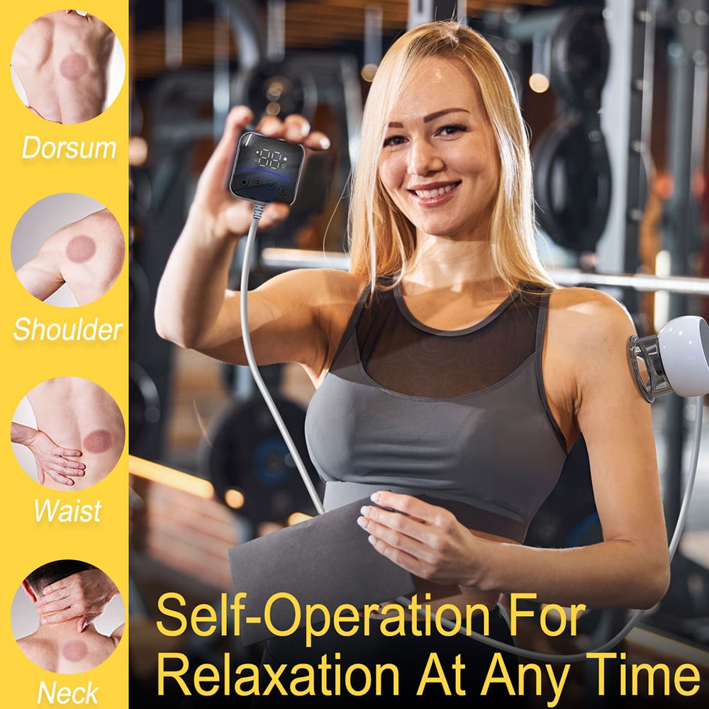 Smart Electric Cupping Therapy With Remote Control Vacuum Cupping Massage Instrument For Pain Relie 2
