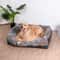 Super Soft Orthopedic Foam Dog Bed with Removable Cover & Cotton-padded Bolster