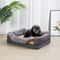 Super Soft Orthopedic Foam Dog Bed with Removable Cover & Cotton-padded Bolster