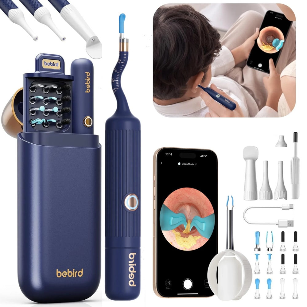 Earsight Plus HD Wireless Ear Wax Removal Tool with Flexible Camera and Pain-Free Tweezer