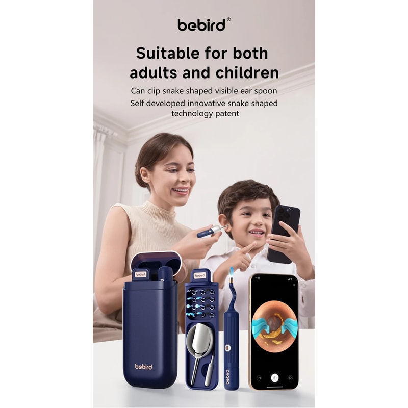 Earsight Plus HD Wireless Ear Wax Removal Tool with Flexible Camera and Pain-Free Tweezer