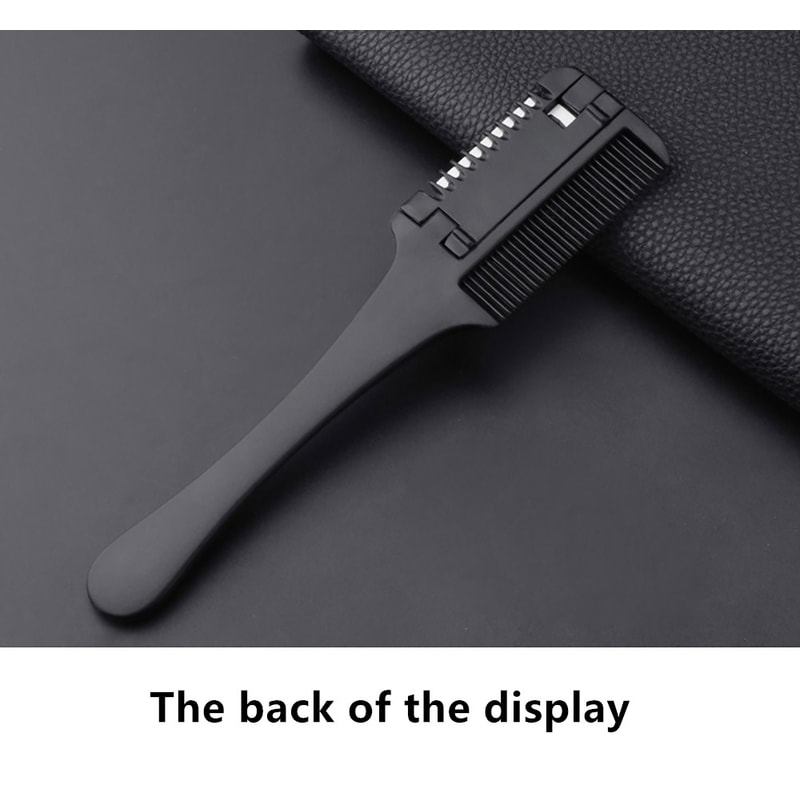 Carbon Fiber Hair Comb With Razor Blades Professional Salon Hairdressing Brush For DIY Styling 6