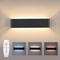Remote Control LED Wall Lamp, Modern Dimmable Indoor Wall Light with LED Plate