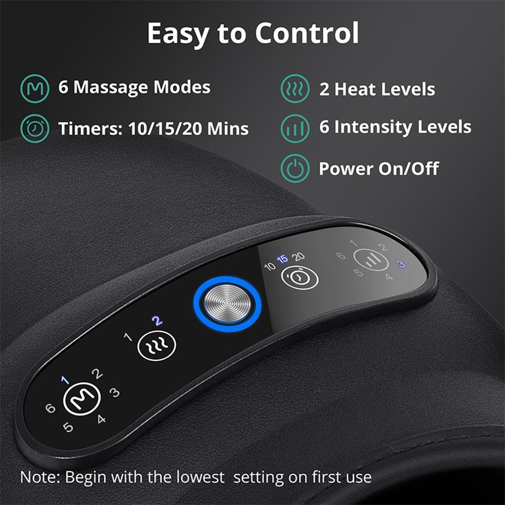 Wireless Electric Hand Massager Air Compression Hot Compress And Palm Acupoint Therapy For Arthriti 1