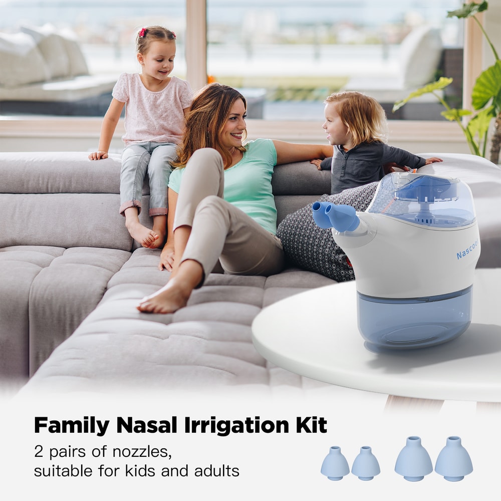 Electric Nasal Irrigation System With 50 SaltPods Effective Sinus Rinse Nose Washer For Sinus Reli 1