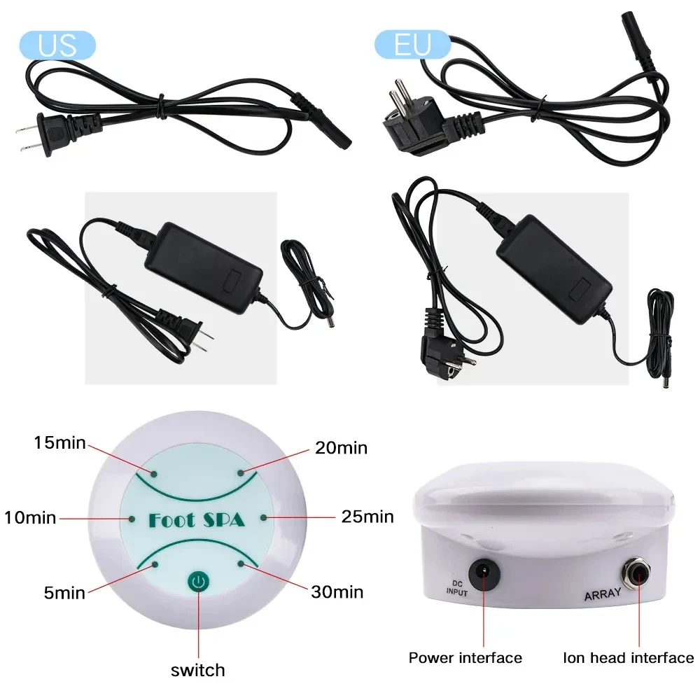 Detox Ionic Foot Spa Bath Machine, Relieve Fatigue & Promote Vitality