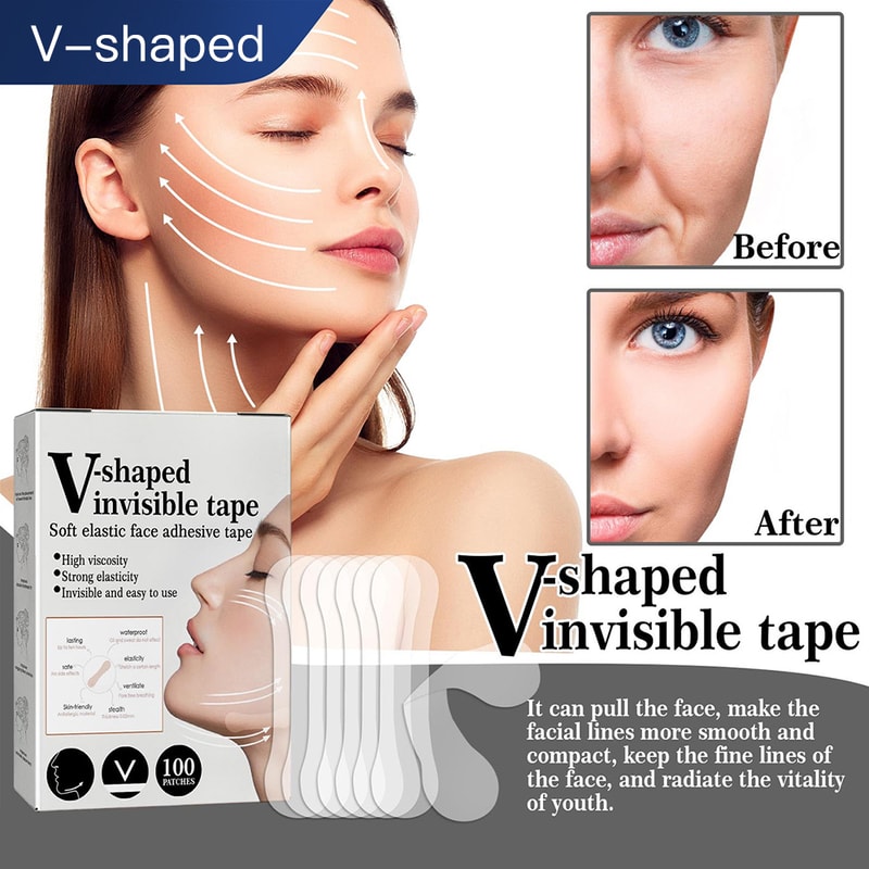 Thin Face Sticker Invisible Face Lift Patch Breathable AntiWrinkle Chin Lift Patch For Skin Care 1