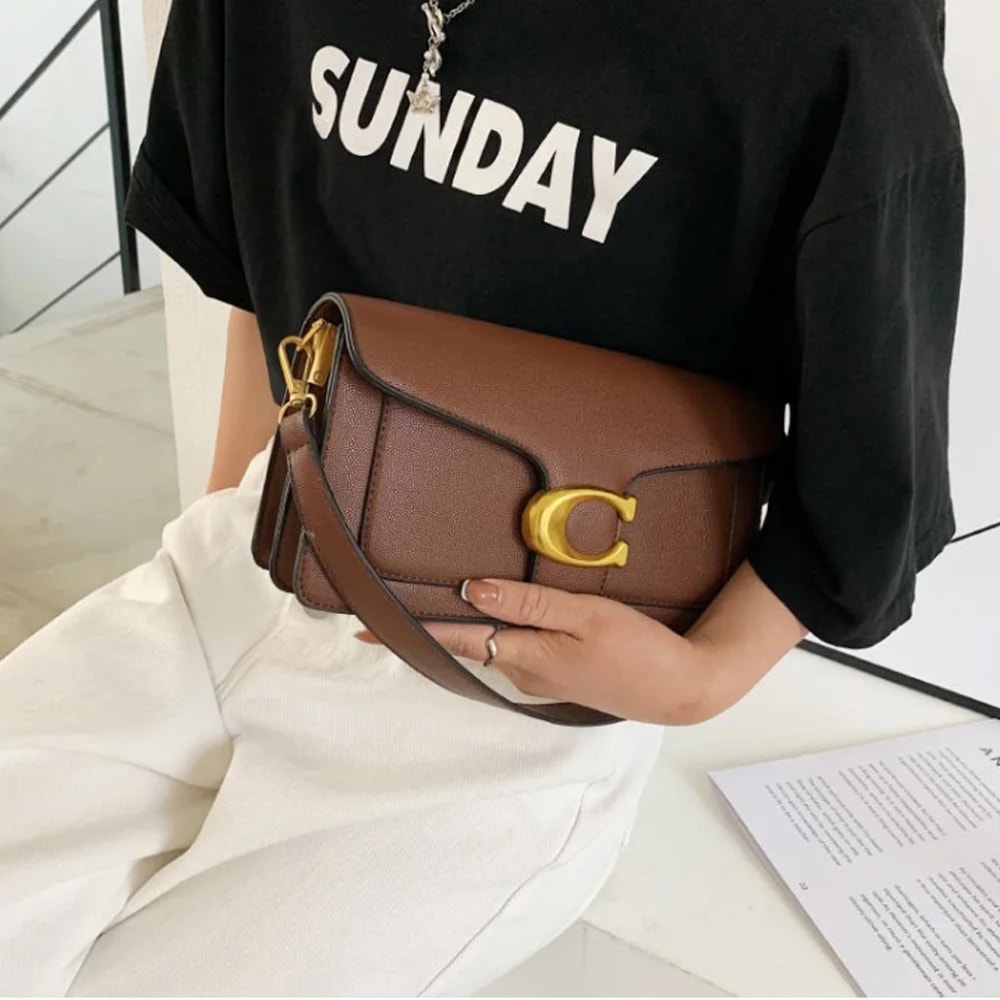 Fashionable Underarm Shoulder Bag With Dual Shoulder Straps Diagonal Small Square Bag Trendy Vers 5