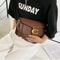 Fashionable Underarm Shoulder Bag With Dual Shoulder Straps Diagonal Small Square Bag Trendy Vers 5
