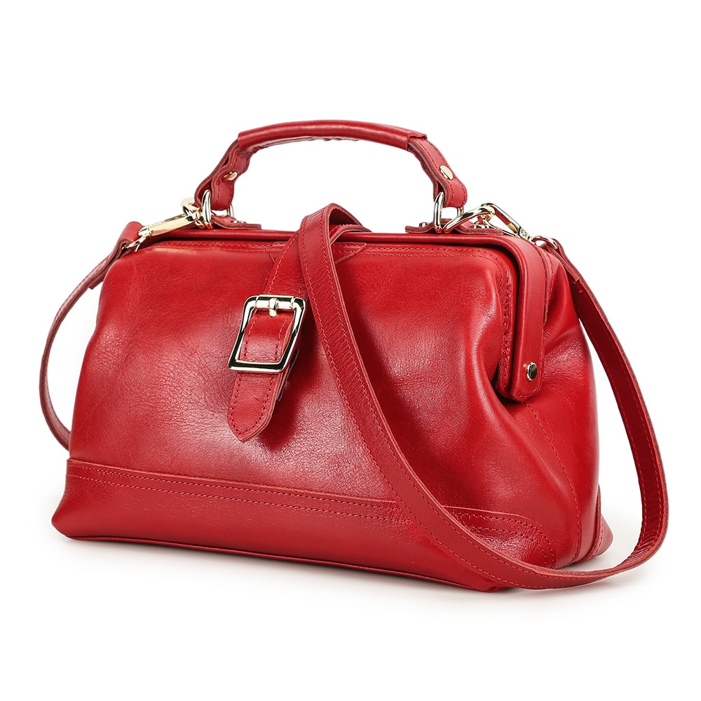 Genuine Leather Sling Shoulder Bag for Women, Luxury Designer Tote, Handbag & Fashionable Ladies Doctor Bag