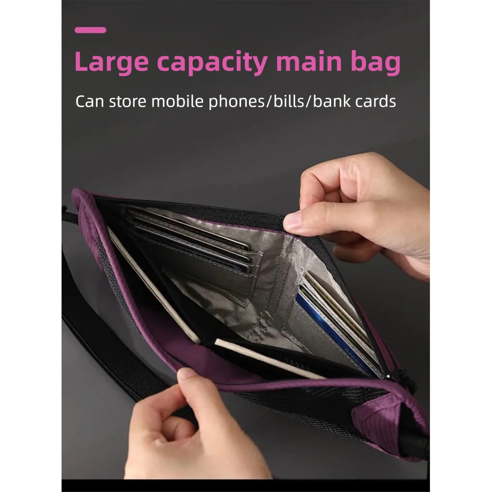 Waterproof RFID Blocking Travel Money Belt Waist Bag Secure AntiTheft Passport Holder Hidden Pocke 1