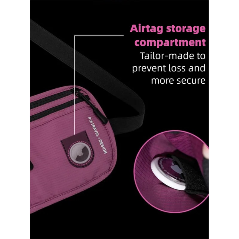 Waterproof RFID Blocking Travel Money Belt Waist Bag Secure AntiTheft Passport Holder Hidden Pocke 3