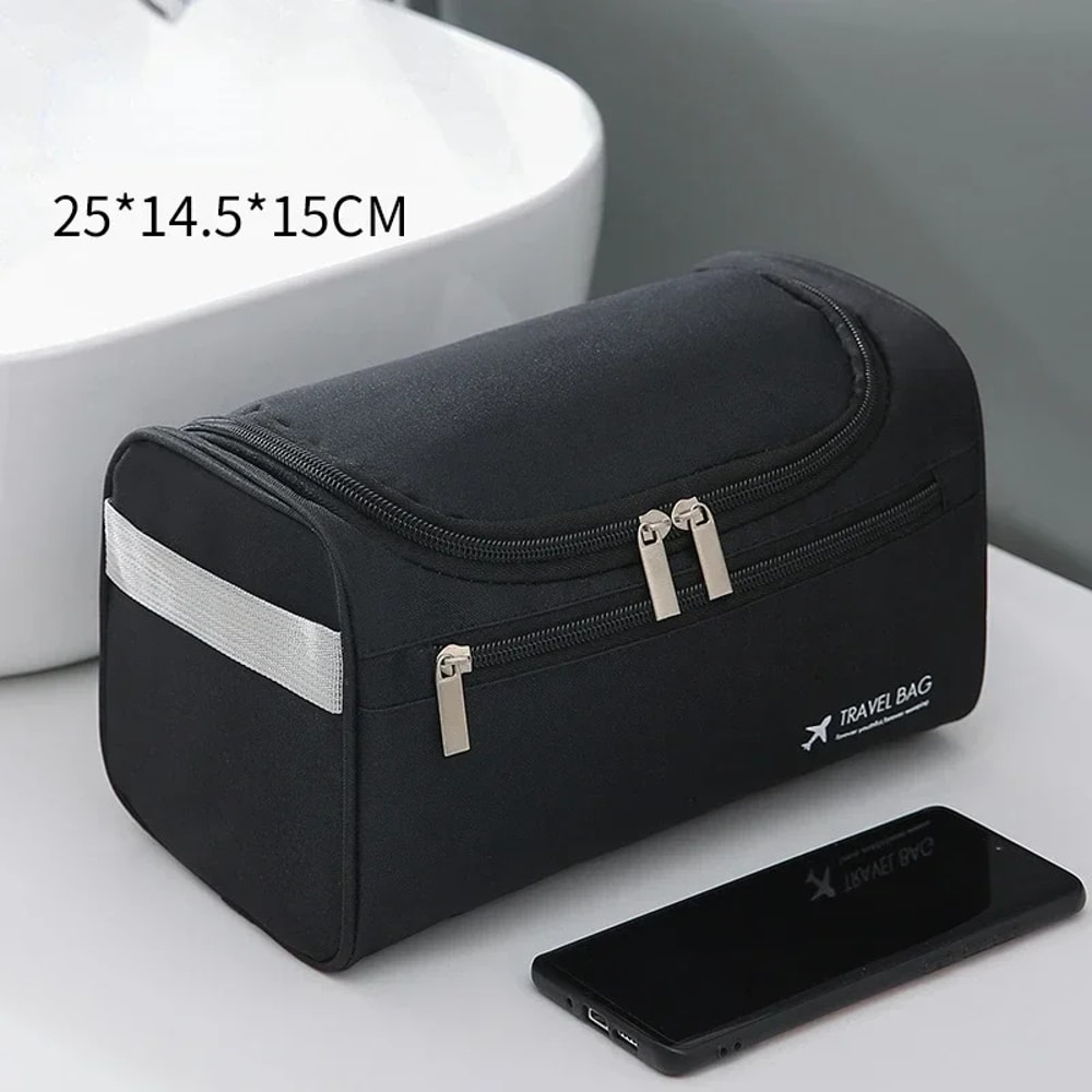 Premium Leather Toiletry Bag For Men And Women Hanging Travel Toiletry Organizer 9