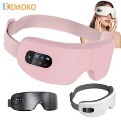 smart eye massager glasses with airbag vibration & hot compress for fatigue relief and anti-wrinkle care