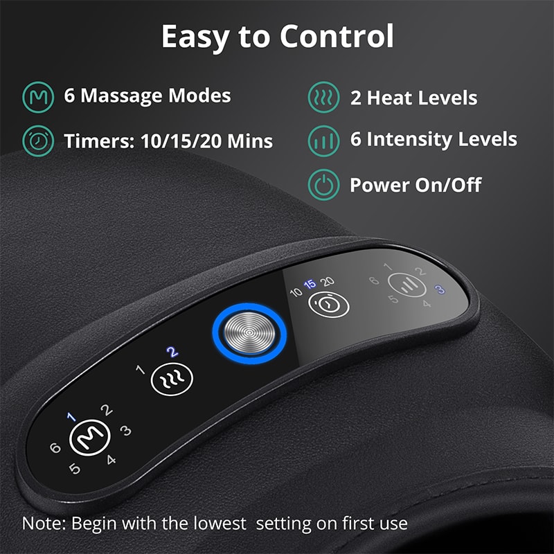 Wireless Electric Hand Massager For Palm Finger Arthritis Relief Air Compression Hot Compress For 1
