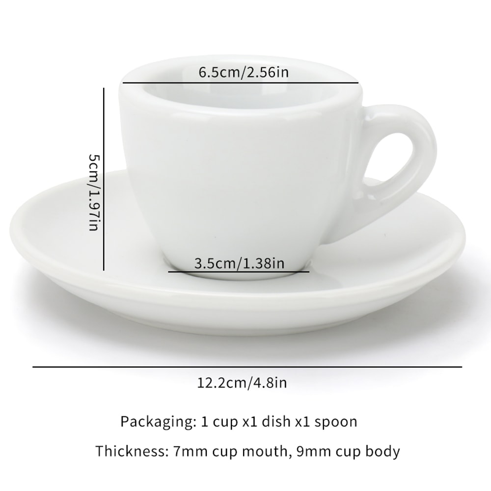 Porcelain Espresso Cup Set Elegant Cappuccino Mugs With Saucer For Perfect Coffee Shots 5