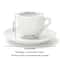 Porcelain Espresso Cup Set Elegant Cappuccino Mugs With Saucer For Perfect Coffee Shots 6