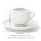 Porcelain Espresso Cup Set Elegant Cappuccino Mugs With Saucer For Perfect Coffee Shots 6