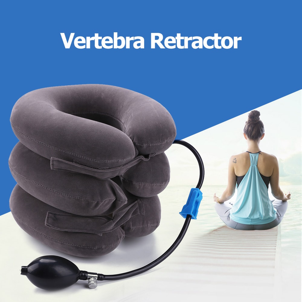 Inflatable Cervical Neck Traction Device For Instant Pain Relief Comfortable Neck Support Brace For 0