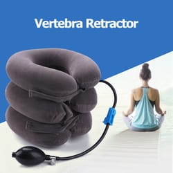 inflatable cervical neck traction device for instant pain relief, comfortable neck support brace for cervical vertebra