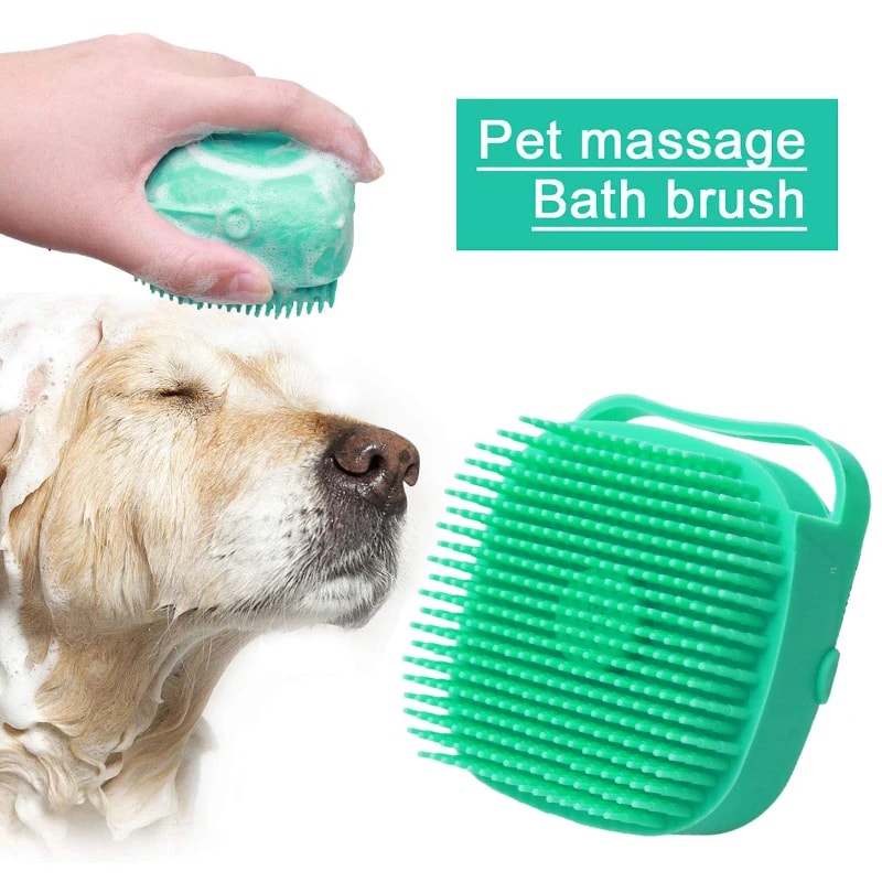 Soft Silicone Pet Shampoo Brush For Dogs Cats Gentle Massage Grooming Comb For Short Hair Bathing 1