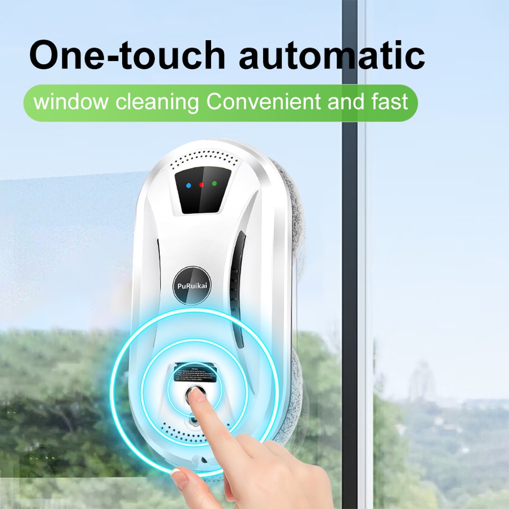 Ultra Thin Robot Window Cleaner With Remote Control For Easy Home Glass Cleaning 0