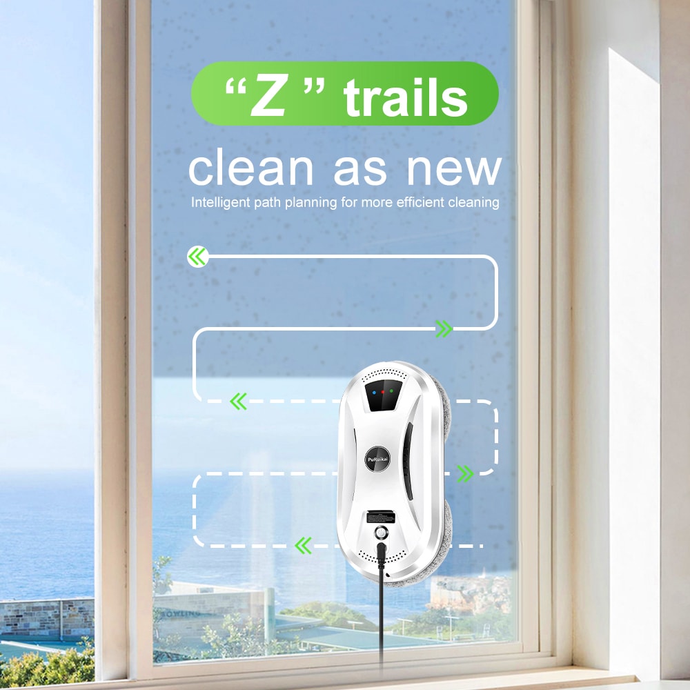 Ultra Thin Robot Window Cleaner With Remote Control For Easy Home Glass Cleaning 3