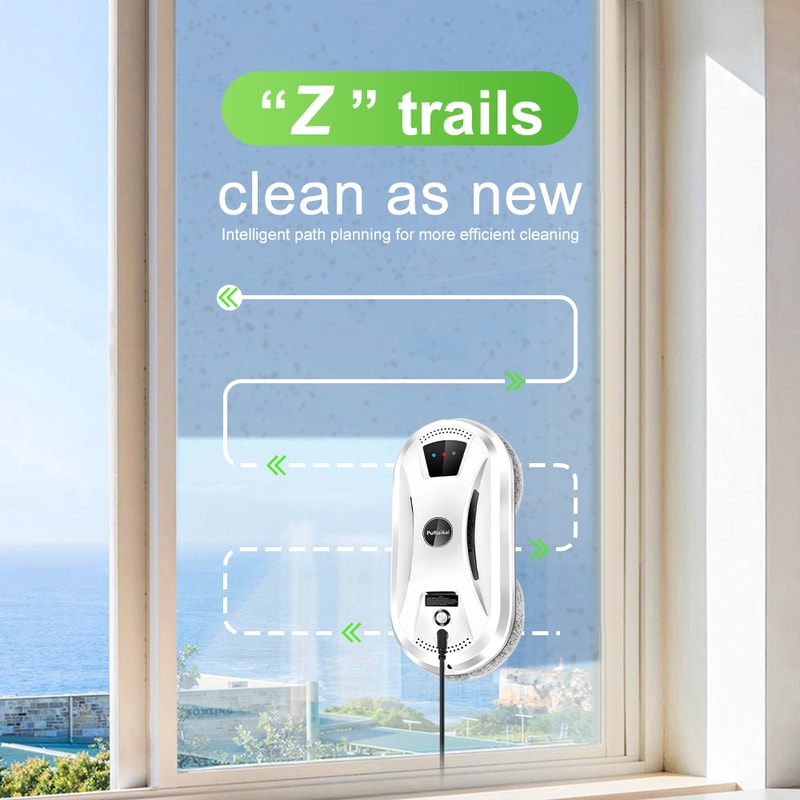 Ultra Thin Robot Window Cleaner With Remote Control For Easy Home Glass Cleaning 3