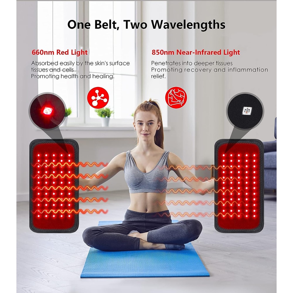 Infrared Light Therapy Belt For Waist Slimming Fat Burning And Back Pain Relief Full Body Heat Pad 4