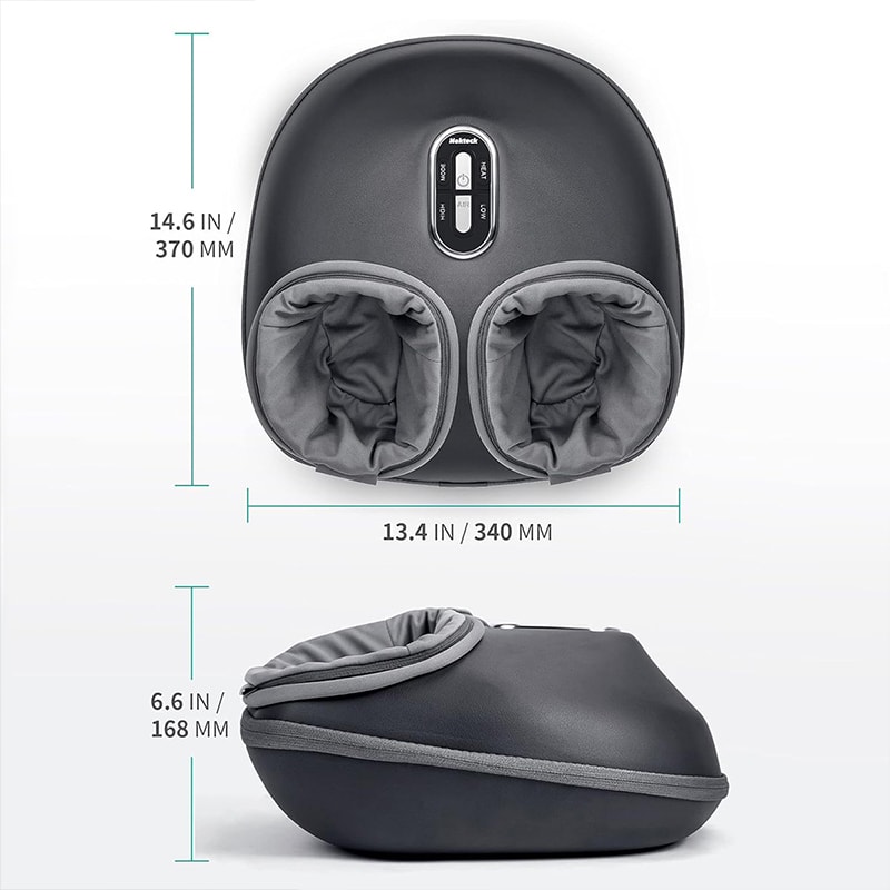 Electric Shiatsu Foot Massager With Heating Therapy Air Compression Muscle Relaxation Stress Reli 4