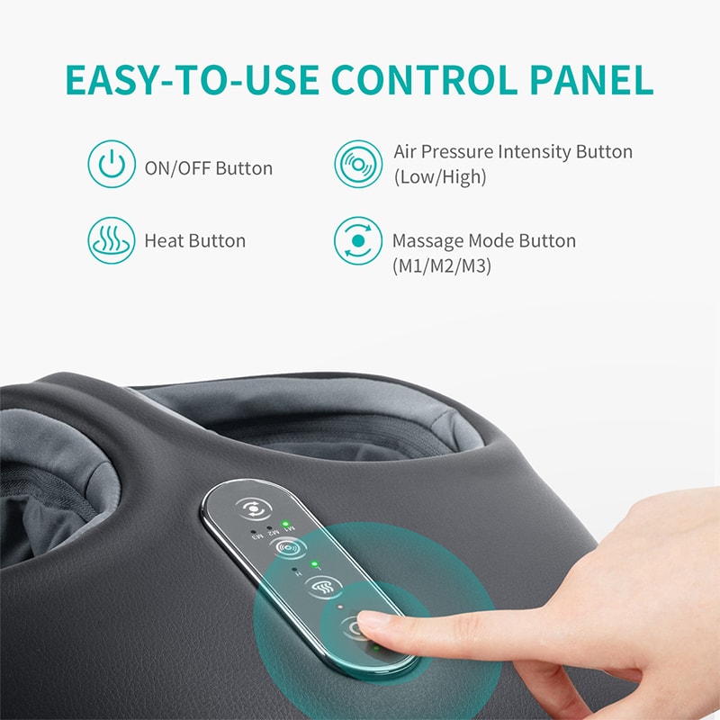 Deep Kneading Foot Massager With Heat Air Compression Vibration Relieve Muscle Tension Promote Re 2