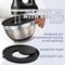 Stainless Steel Mixing Bowl Set With Airtight Lids And NonSlip Bottoms For Baking Serving 3