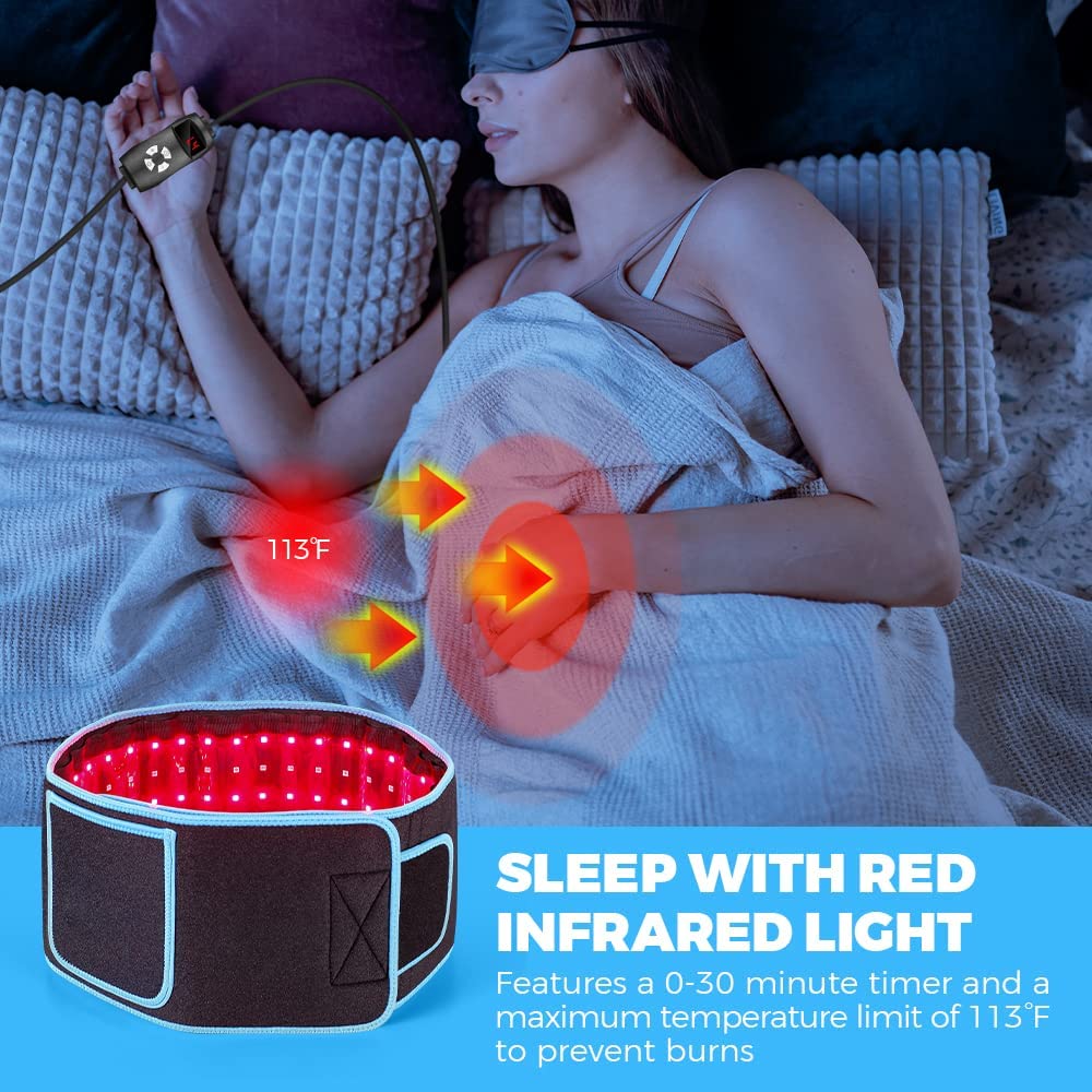 Red Infrared Light Therapy Belt For Fat Burn Slimming Full Body Heat Therapy 5