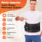 Heating Vibration Massager Belt, Red Light Hot Compress Waist Support Brace for Back Pain Relief