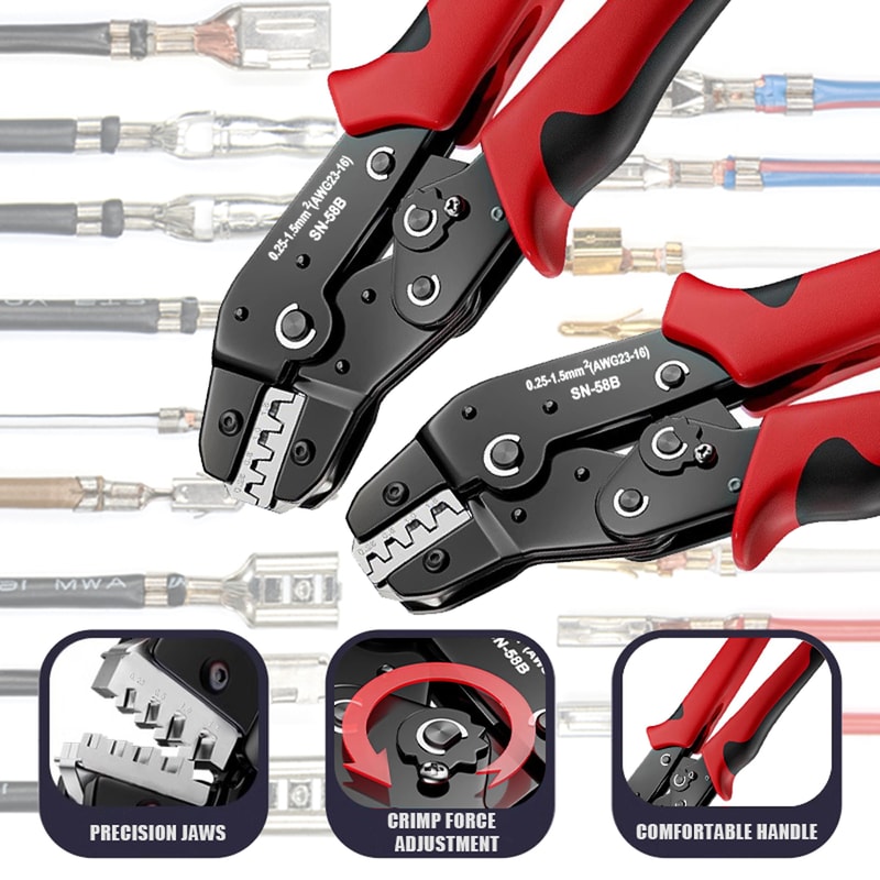 Noninsulated Open Barrel Crimping Tool HighPrecision Crimping Tool For Electrical Connections 2