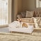 Elevated Pet Bed Nordic Pet Stool Bed With Cozy Pad Waterproof Pet Sofa Bed With Sturdy Wood Legs F 0