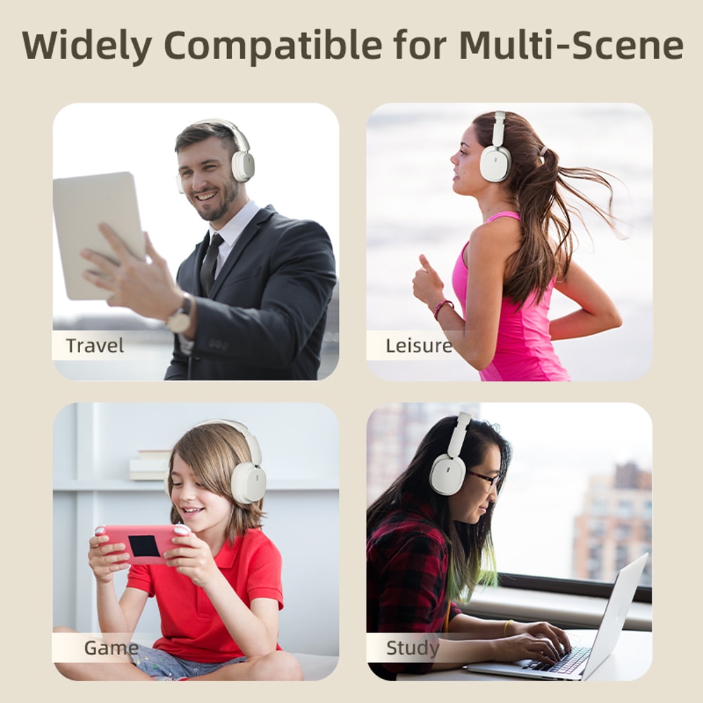 HighQuality Wireless Gaming Headset With NoiseCancelling Bluetooth Mic Wired Earphone Option 3