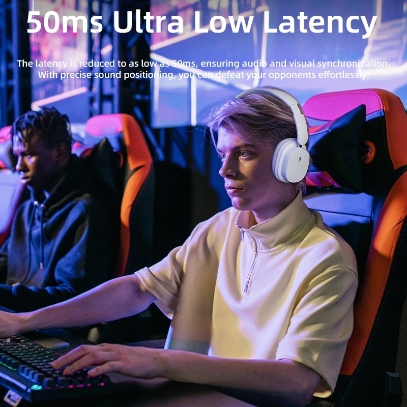 HighQuality Wireless Gaming Headset With NoiseCancelling Bluetooth Mic Wired Earphone Option 5